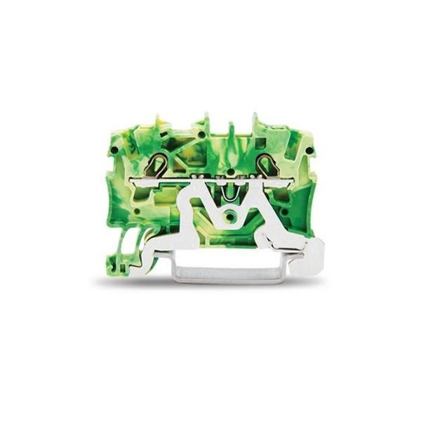 Morsetto Protettivo Per Fili Da 1,5 Mmq, Verde/Giallo - Morsetto Di Messa A Terra A 1 Polo Da 4,2 Mm 2001-1207-image