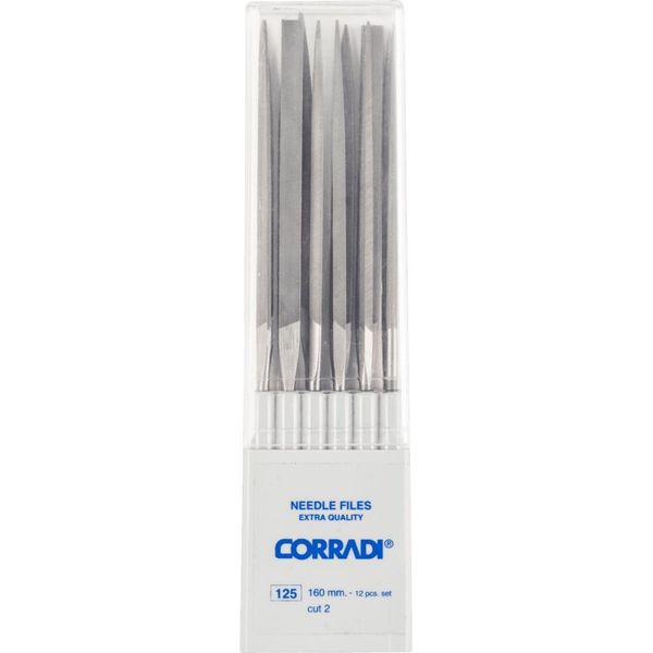 Pferd Tools 12325164 Corradi Needle File Set Swiss Bat 2 In Plastic Box Length 160 Mm 1 Pc(S)-image