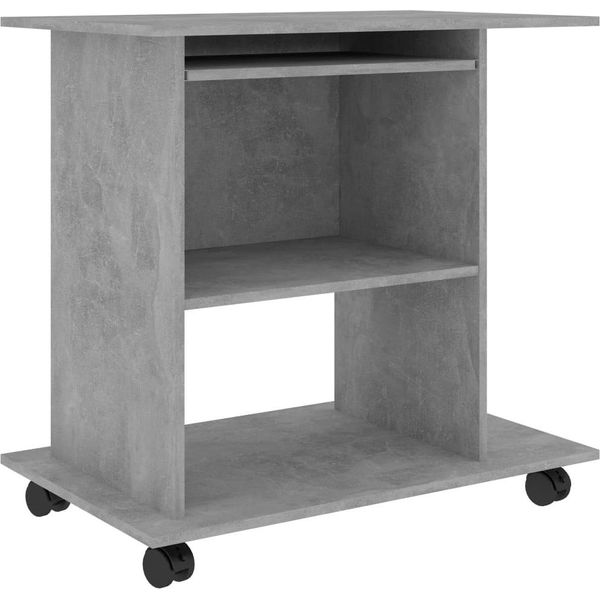Syfax™ Scrivania Computer Grigio Cemento 80X50X75 Cm Legno Multistrato-image