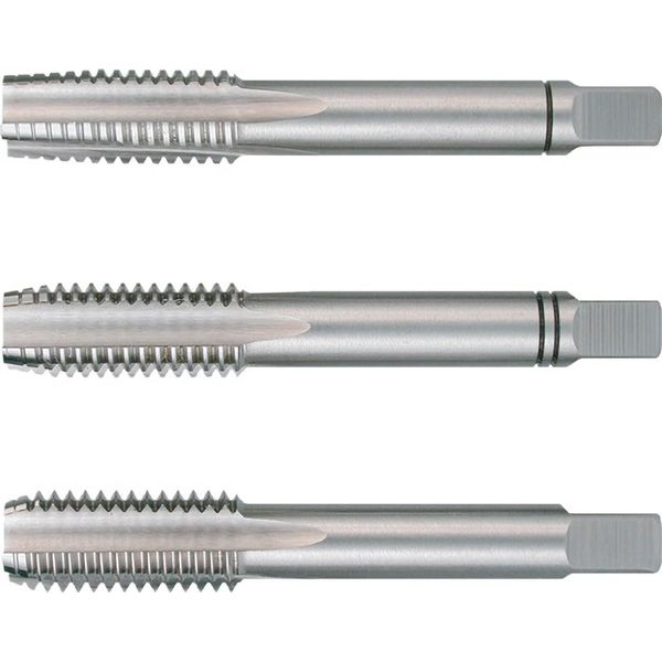 Ruko 230120 Hand Tap 3-Piece Metric M12 X 1.75 Right Hand Cutting Din 352 Hss 1 Set-image