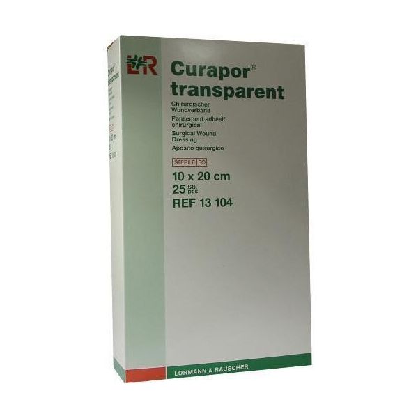 Medicazione Sterile Per Ferite Curapor Trasparente 10X20 Cm 25 Pz-image