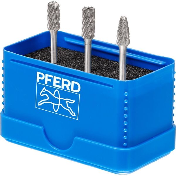 Pferd 21901404 Set Di Frese In Metallo Duro Diametro 3 Mm 3 Pezzi-image