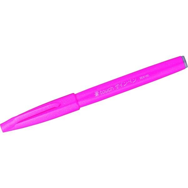 Pentel® SES15C-P Penna Con Punta In Fibra Sign Pen Brush - Punta A Pennello, Rosa-image