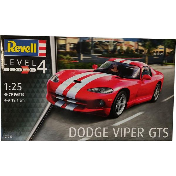 Revell 07040 Modellino Dodge Viper Gts Auto Sportiva Da Corsa, 79 Pezzi, Scala 1:25, Livello 4-image