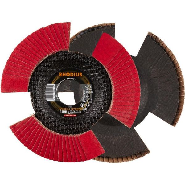Rhodius 210647 Vision Speed Flap Disc Diameter 125 Mm Bore Diameter 22.23 Mm Stainless Steel 1 Pc(S)-image