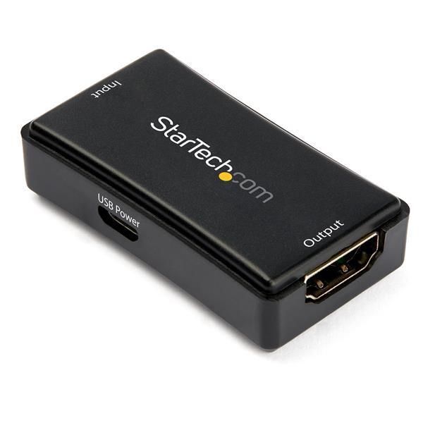 Startech.Com Amplificatore Hdmi Da 14 M - 4K 60Hz - Alimentazione Usb - Amplificatore/Estensore Di Segnale Hdmi - Ripetitore/Booster In Linea Hdmi - Estensore Video Hdmi Attivo 4K60 - Supporto Audio 7.1 (HDBOOST4K2)-image