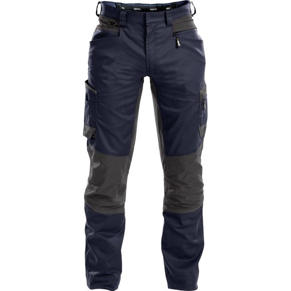 Dassy® Helix Pantaloni Da Lavoro Elasticizzati Night Blue/Anthracite Grey Taglia 52 Lunghezza: Meno-image