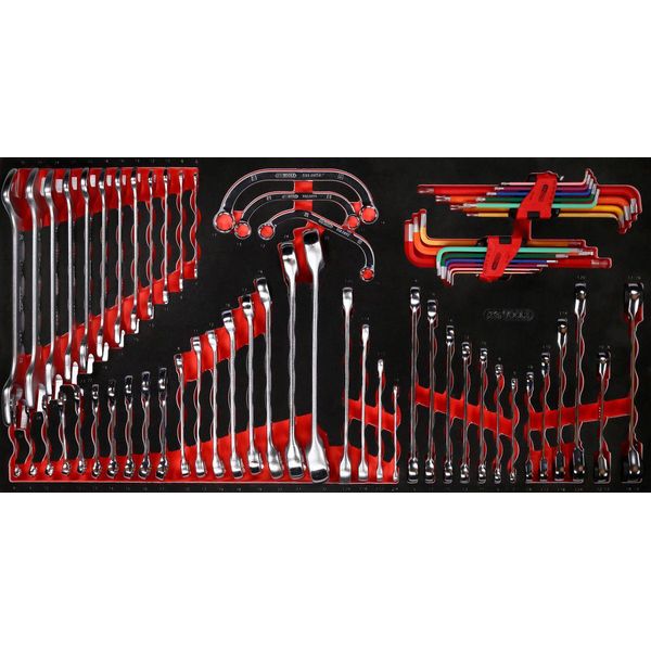 Ks Tools Set Di Chiavi Con Inserto In Schiuma 68 Pezzi - 813.0068-image