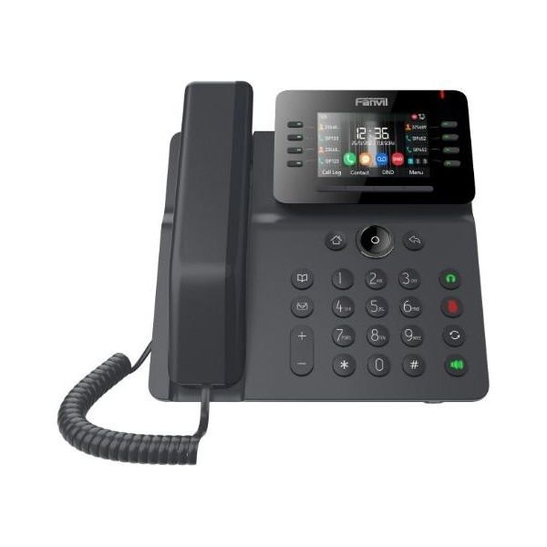 Fanvil V64, Telefono Ip, Nero, Cornetta A Filo, Da Tavolo/A Parete, 12 Linee, 1000 Voci-image
