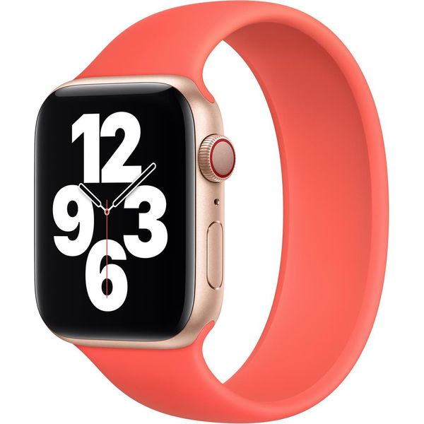 Apple Silicone Solo Loop Per Watch | 44/45/46/49 Mm - Taglia 10 - Pink Citrus-image