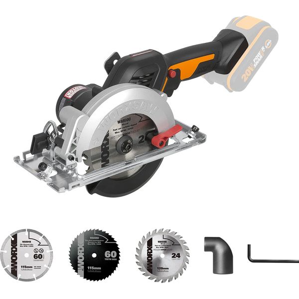 Worx WX531.9 20V Powershare Sega Circolare Portatile A Batteria Solo-image