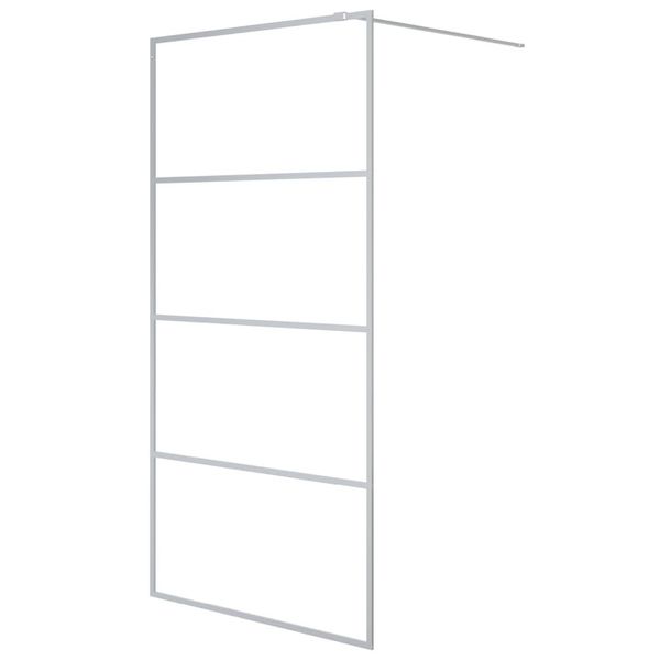 Vidaxl Schermo Doccia Per Cabina Doccia Silver 100X195 Cm Esg Vetro Chiaro-image