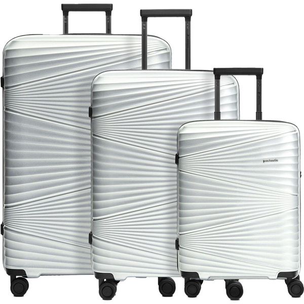 Pactastic Carrello Collection 02 Trolley-Set S / M / L Silver Metallic 2 Argentato-image