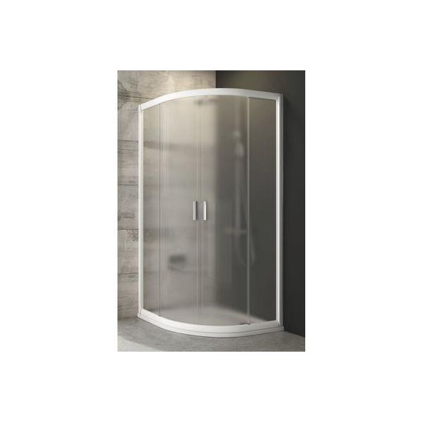 Cabina Doccia Ravak Blix BLCP4-80 Bianco+Grape A Due Ante 3B240100ZG-image