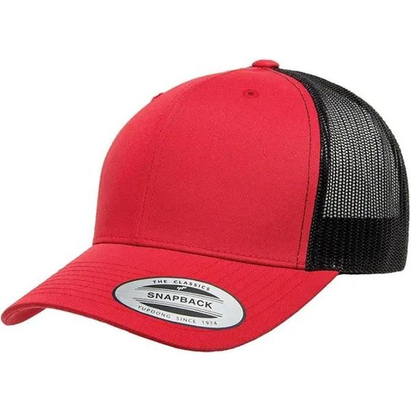 Flexfit - Cappello Trucker "Retro"" Per Uomini/Donne Unisex RW8984 (Taglia Unica) (Rosso/Nero)"-image