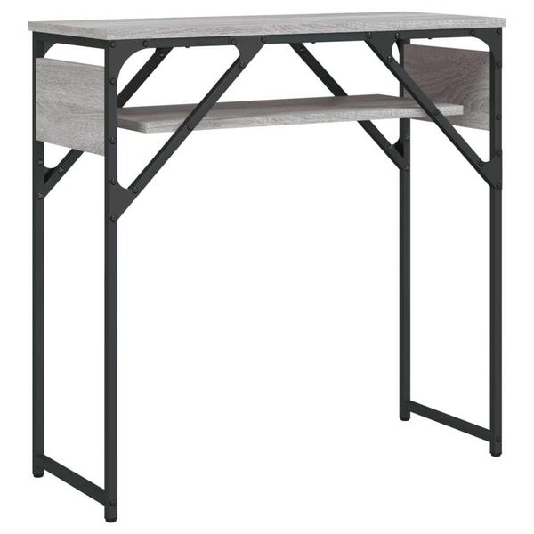 Consolle Con Ripiano Grigio Sonoma 75X30X75Cm In Materiale Ligneo-image