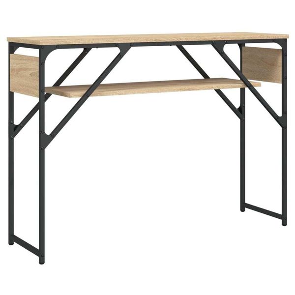 Consolle Con Ripiano Rovere Sonoma 105X30X75Cm Materiale A Base Di Legno-image