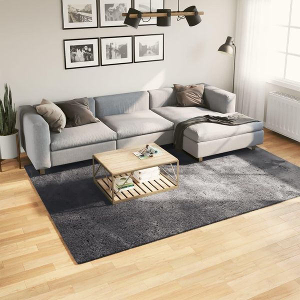 Vidaxl Tappeto Huarte A Pelo Corto Morbido E Lavabile Antracite 200X280 Cm-image