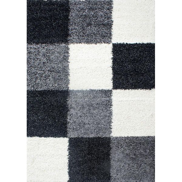 Tappeto A Pelo Alto Life Black 60 X 110 Cm-image