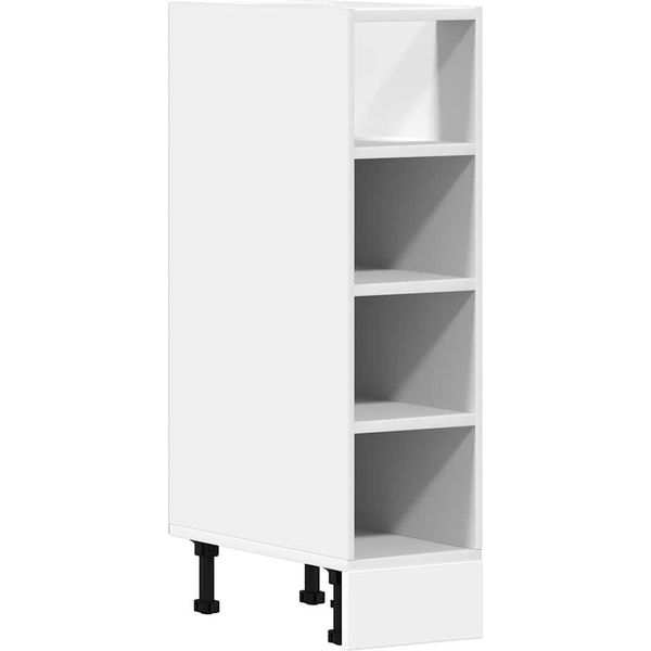 Vidaxl Armadio Base Riga Bianco 20X44,5X81,5 Cm Materiale A Base Di Legno-image