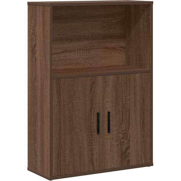 Vidaxl Libreria Marrone Effetto Rovere 60X24X85 Cm Materiale A Base Di Legno-image