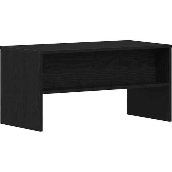 Vidaxl Mobile Tv Nero Effetto Rovere 80X40X40 Cm Materiale A Base Di Legno-image