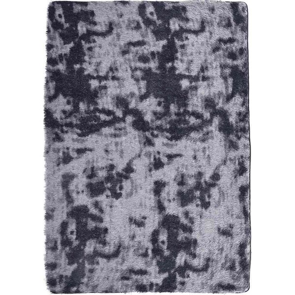 Vidaxl Tappeto Shaggy A Pelo Alto Navarra Grigio Scuro 160X230 Cm Poliestere-image