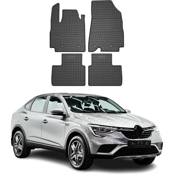 2019-2025 Renault Arkana Tappetini In Gomma Nera 4 Pz-image