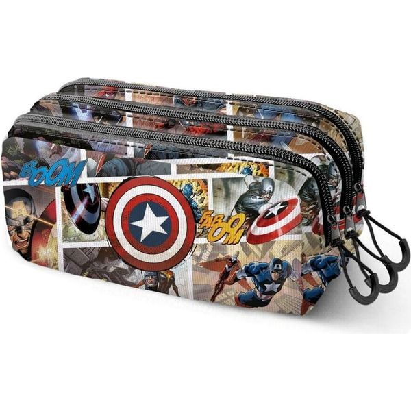 Capitan America Fumetto Triplo Federmappe-image
