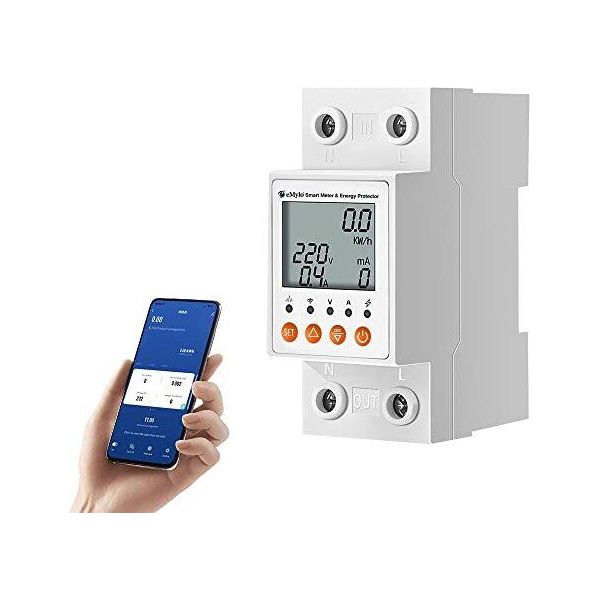 Misuratore Di Energia Wifi Intelligente Emylo, Misuratore Digitale Lcd Su Guida Din Monofase, Interruttore Di Dispersione Ac 80-400V, Monitor Del Consumo Energetico-image