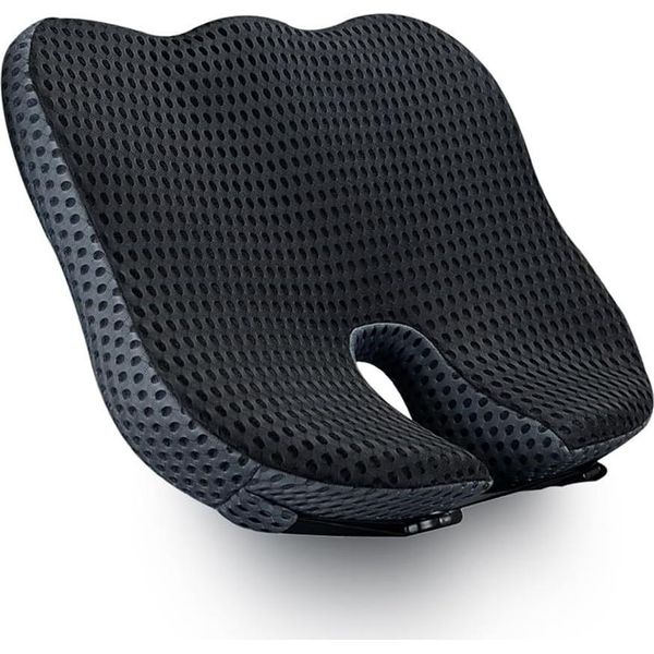 Foundcool Cuscino Del Sedile Auto Cuscino Del Sedile Del Conducente Sedile Booster Sedile Per Adulti Cuscino Del Sedile Anteriore Sedili Ergonomici In Schiuma Di Memoria Cuneo Cuscino Del Sedile Auto-image