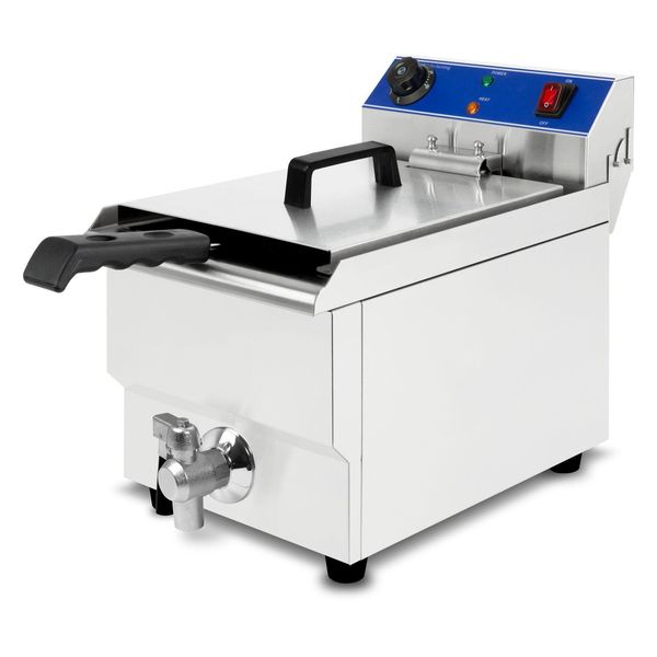 Friggitrice Vertes Friggitrice In Acciaio Inox 10L (3000W, 230V, Principio Della Zona Fredda, Temperatura Variabile In Continuo 50-250°C)-image