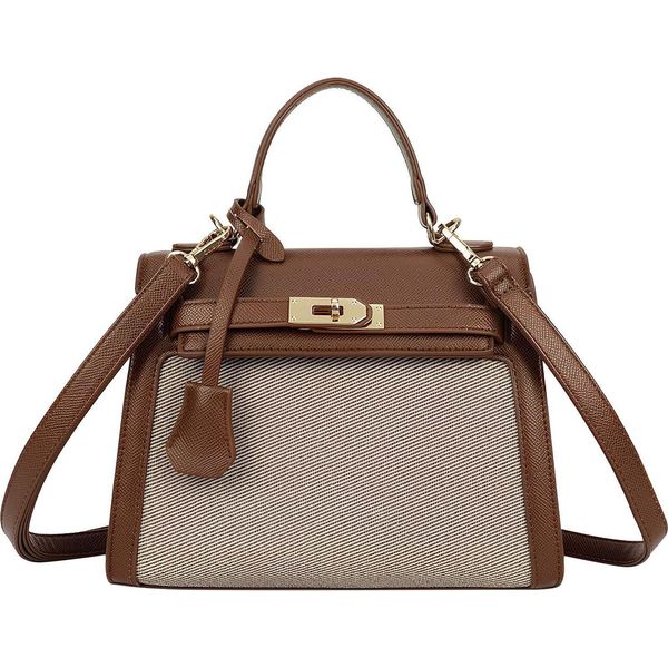 Gallantry, Borsa Da Donna In Grana Con Cintura Decorativa E Tracolla, Marrone-image