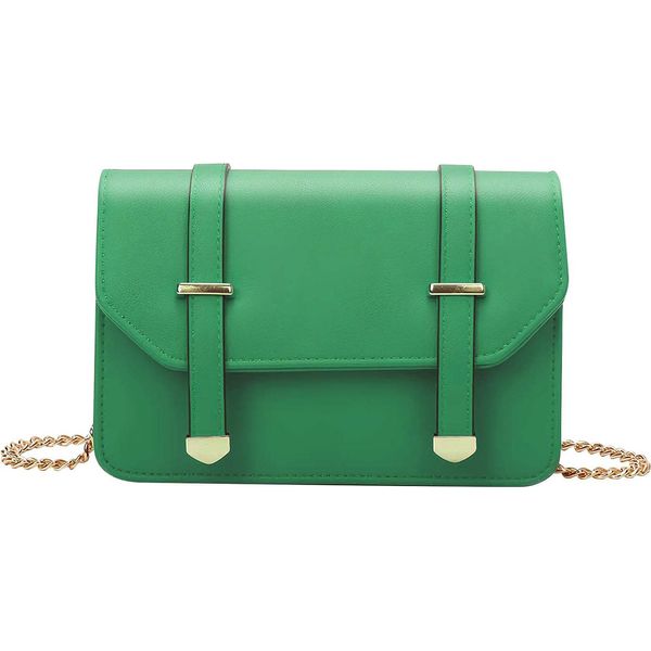 Gallantry, Borsa A Tracolla Da Donna Con Catena Dorata E Fibbia Decorativa, Verde-image