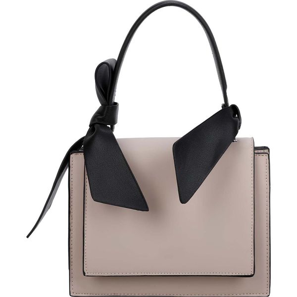 Gallantry, Borsa Da Donna Giocosa Con Fiocchi Decorativi E Patta Fissa, Giallo-Grigio-image