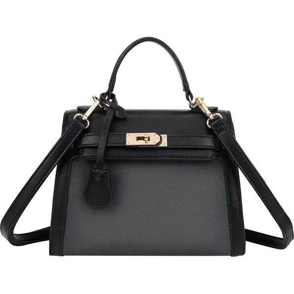 Gallantry, Borsa Da Donna In Grana Con Cintura Decorativa E Tracolla, Nero-image