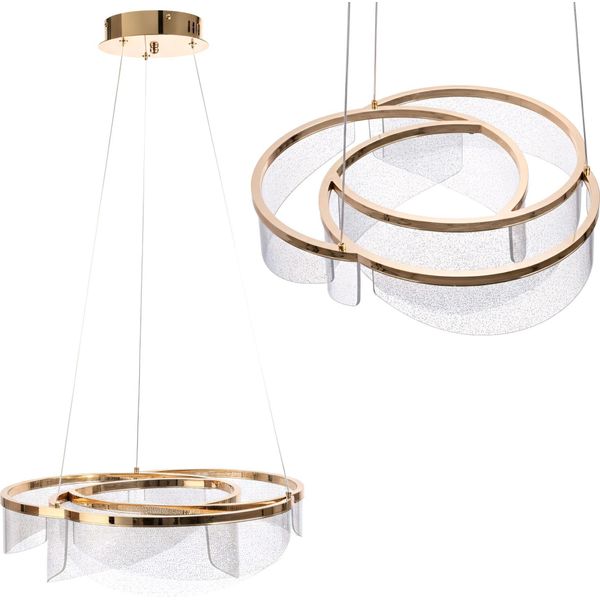 Lampada Da Soffitto Sospesa Toolight G138-Cp 50Cm D'oro-image