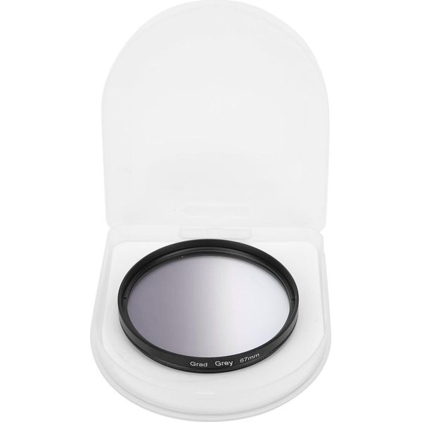 Filtro Per Obiettivo Fotografico Junestar 67 Mm Con Colore Graduato Per Canon/Nikon/Olympus/Fuji. Grigio Graduato-image