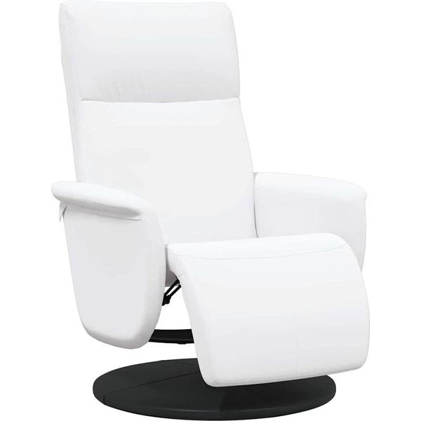 Vidaxl Poltrona Reclinabile Per Massaggio Bianca 71 X 90 X 105 Cm In Pelle Finta-image