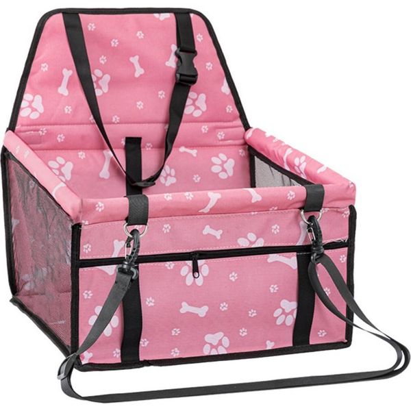 Inf Trasportino Auto Per Animali Domestici Grande Capacità: Sicuro E Confortevole Rosa-image