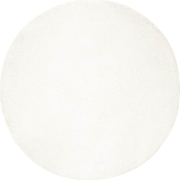 Vidaxl Tappeto Coniglio In Pelliccia Sintetica Olite Crema Ø 100 Cm Poliestere-image