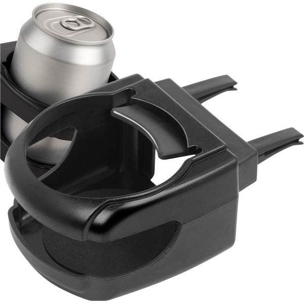 Edibazzar | Portabicchieri Per Bocchette D'aria Dell'auto, Nero, Regolabile-image