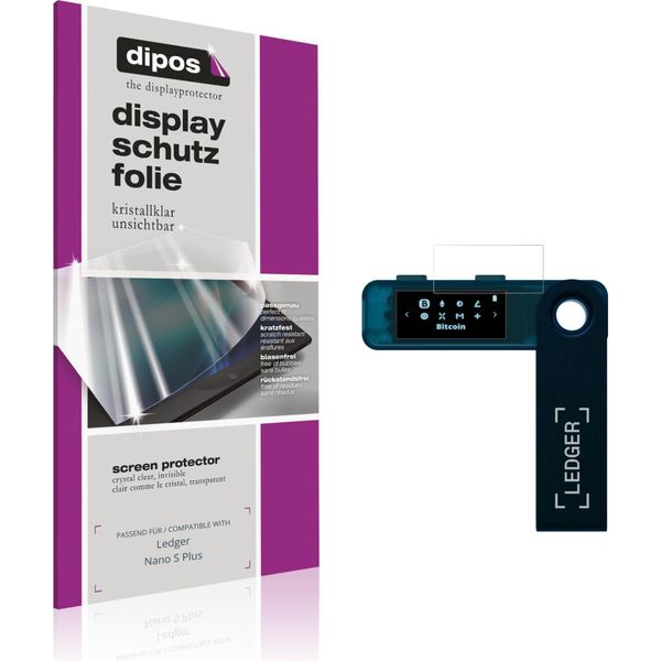 4X Pellicola Protettiva Per Ledger Nano S Plus Protezione Schermo Claro Display Dipos-image