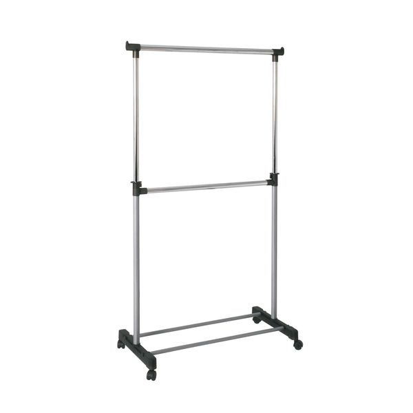 Haku MöBel Appendiabiti A Rullo Alluminio, Cromo, Grigio - Plastica, Metallo, L/H/D: 90X120-210X43 Cm-image