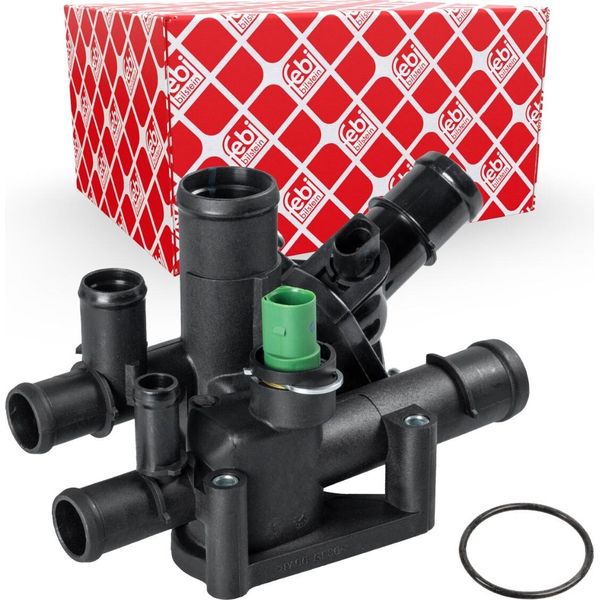 Termostato Febi Bilstein Per Liquido Di Raffreddamento 105 °C Per Vw Golf Iv Hatchback (1J1) Golf Iv Variant (1J5) Bora Berlina (1J2) Bora Variant (1J6) Per Audi-image