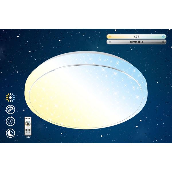 Briloner Leuchten Led Deckenleuchte "Star", Weiß, Leuchten, Led Deckenleuchte-image
