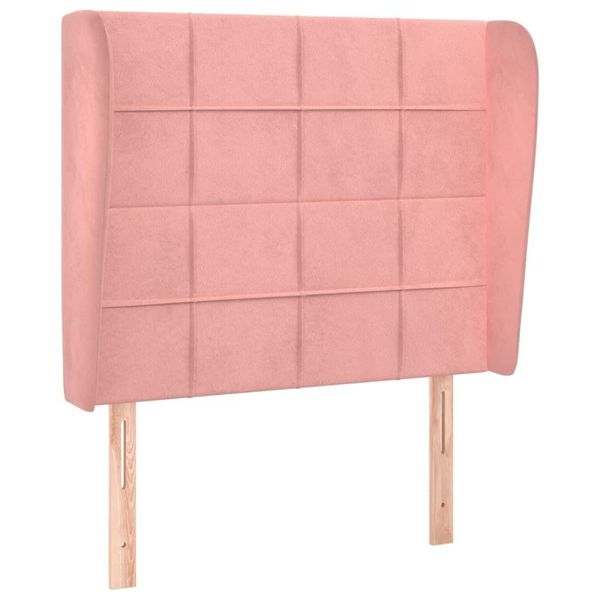Syfax™ Testiera Ad Orecchio Rosa 93X23X118/128 Cm In Velluto-image