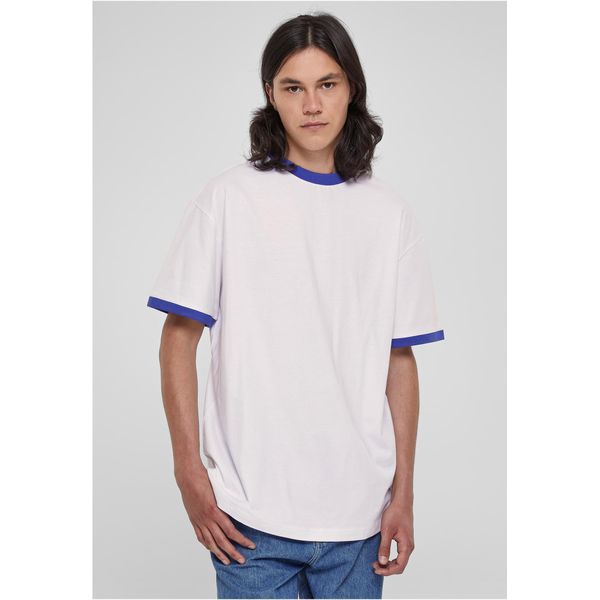 PáNské TričKo Urban Classics Maglietta Oversize Bianco/Royal - 5XL-image