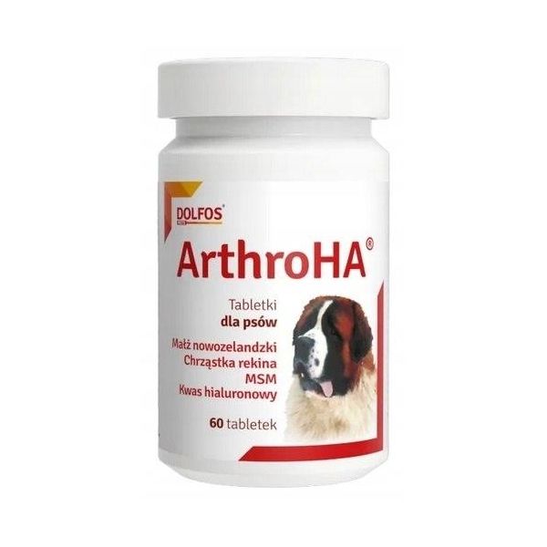 Dolfos Arthro Ha 60 Compresse Arthroha Vitamine Per Ossa E Articolazioni Per Cani-image