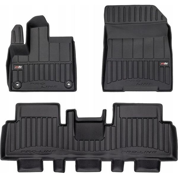 Gummimatten Ed Fussmatten Citroen Berlingo 3 Iii Ab 2018- 5X1 Canale 3D-image